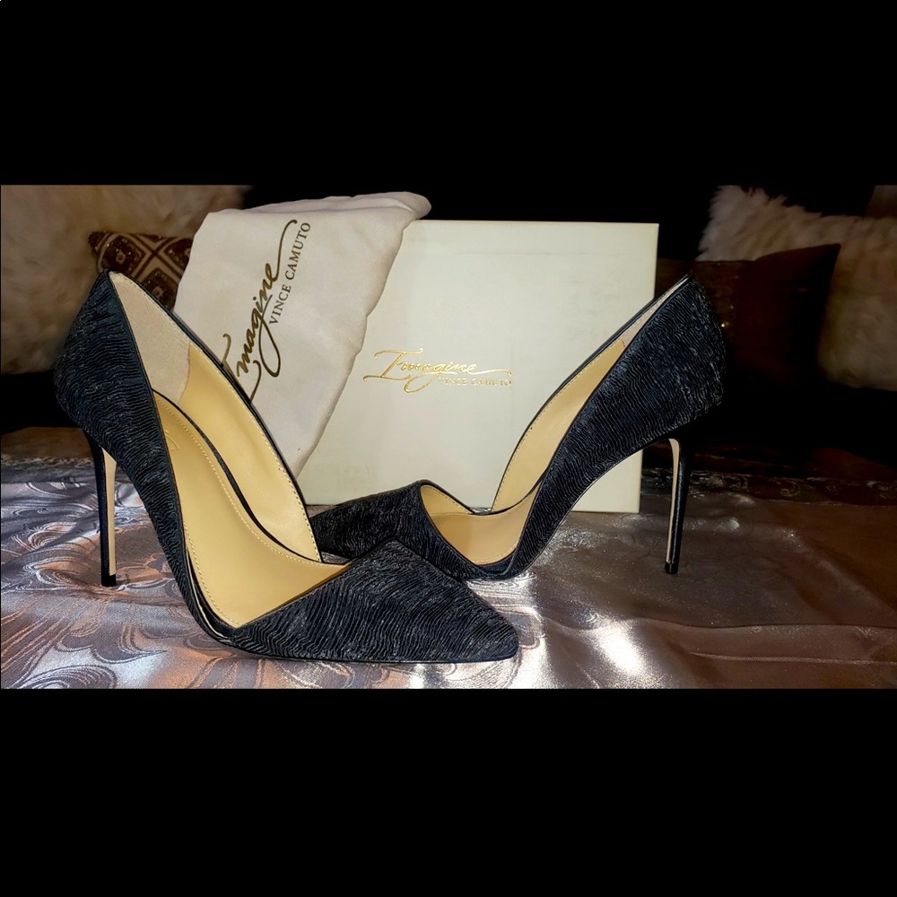 Vince Camuto Pleated Satin Pumps